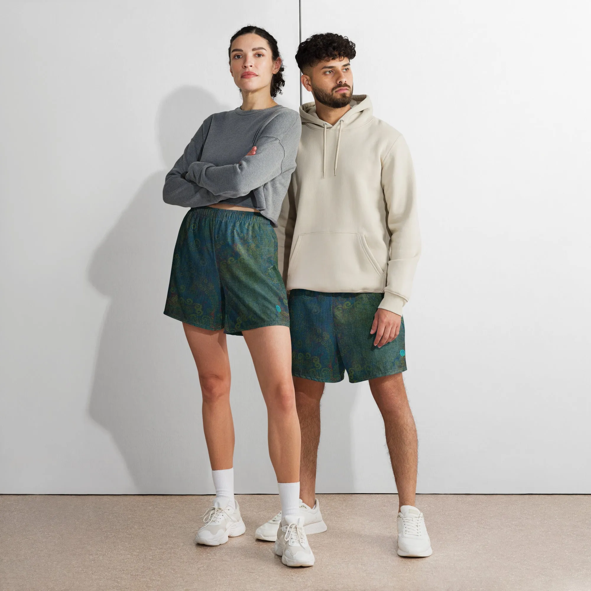 Vintage Paisley Dry ICE Unisex Shorts (6") sold by INKnBURN product image thumbnail 4
