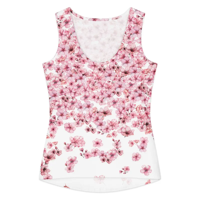 Sakura Cotton Tank Top made by INKnBURN