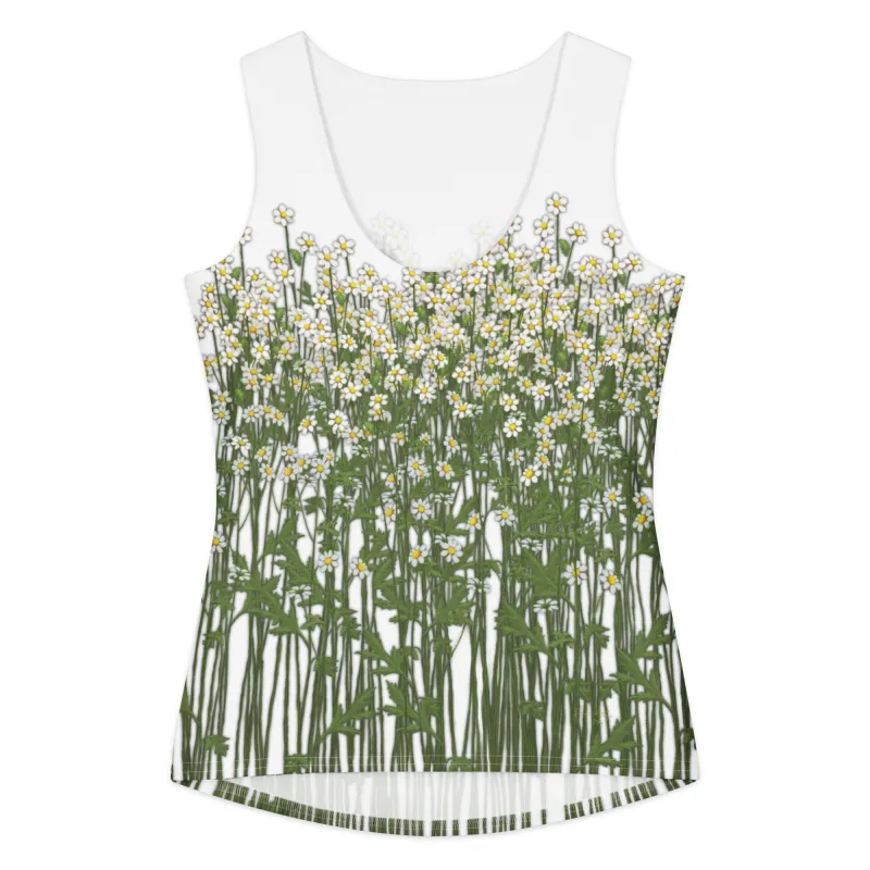 Feverfew cotton tank top made by INKnBURN