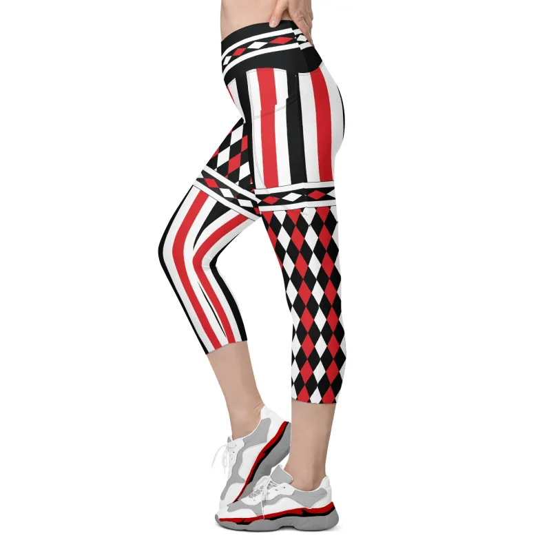 Harlequin Capris w/Pockets made by INKnBURN