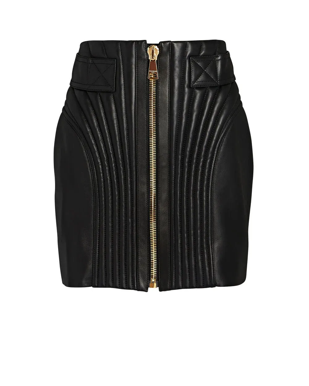 Quilted Leather Mini skirt sold by INTERMIX product image thumbnail 3