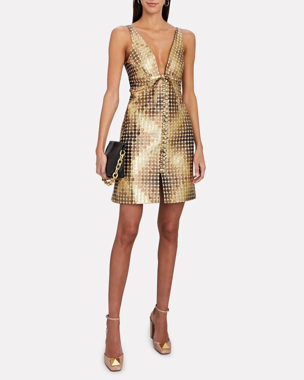 One Stud Patent Leather Pumps sold by INTERMIX product image thumbnail 4