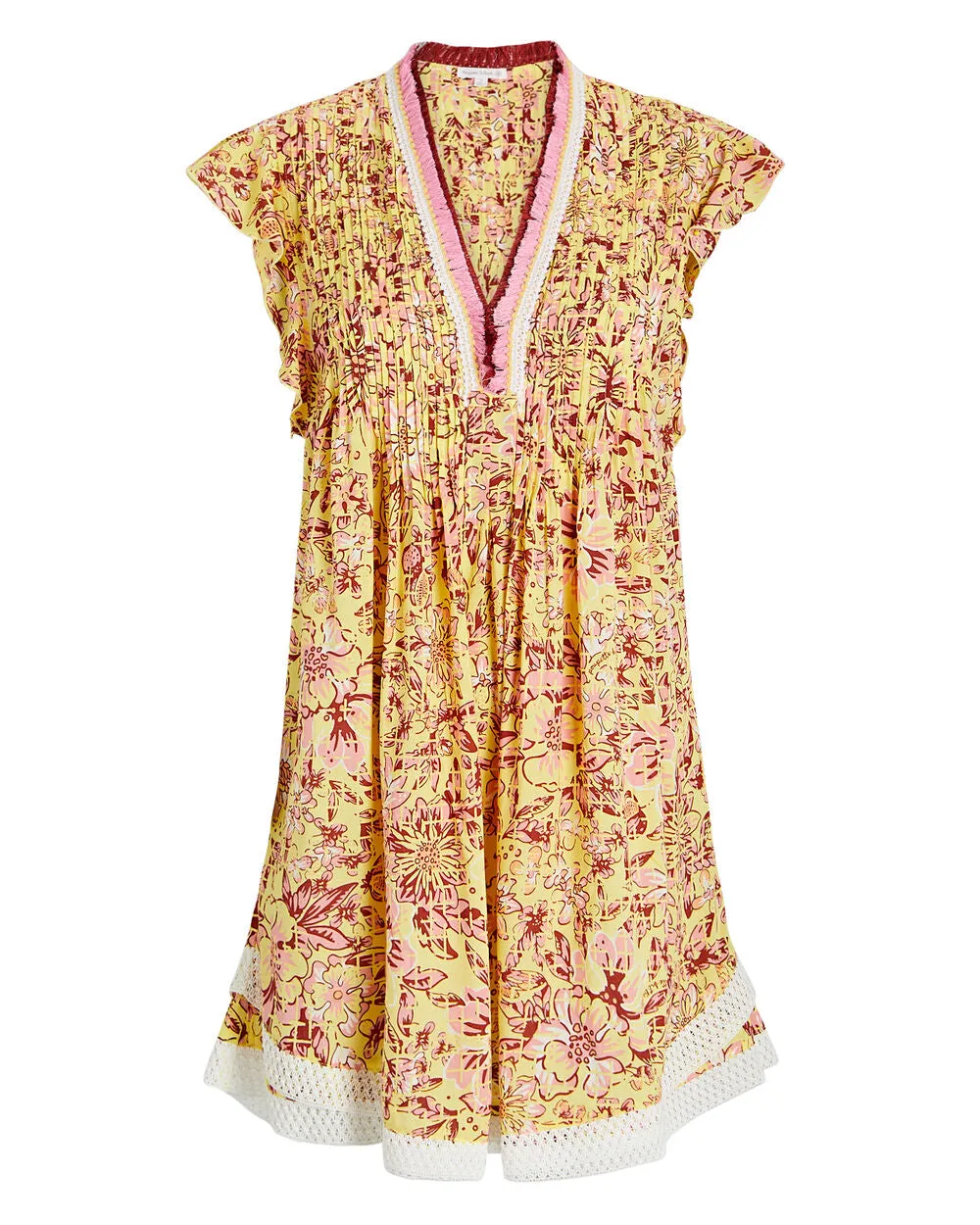 Sasha Ruffled Voile Mini Dress sold by INTERMIX product image thumbnail 5