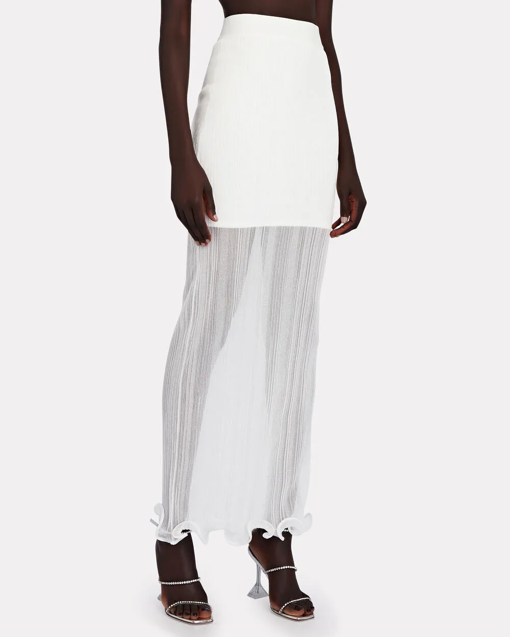 Ruffle-Trimmed Layered Maxi Skirt sold by INTERMIX