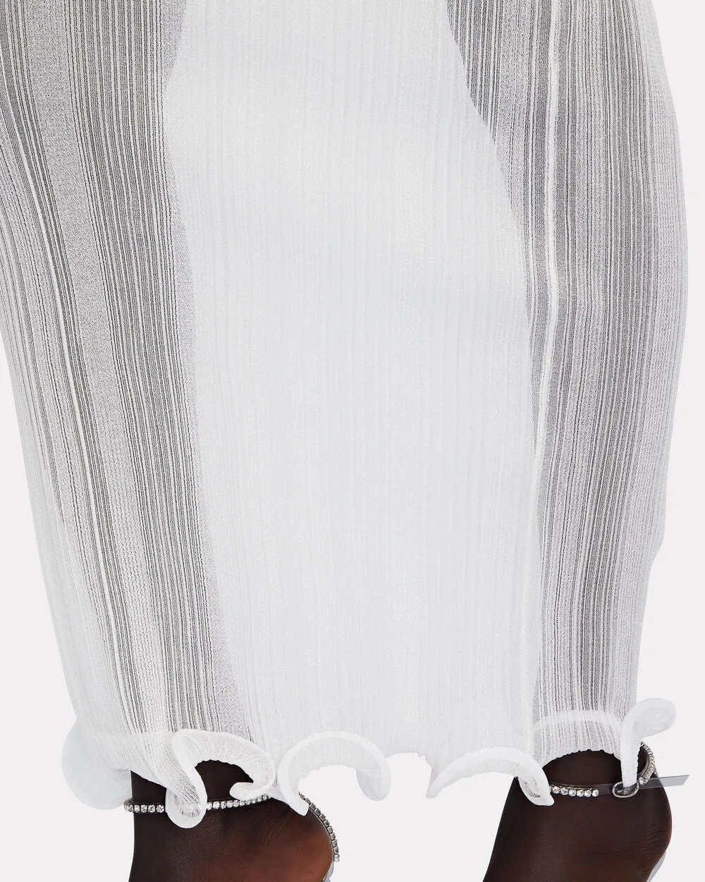 Ruffle-Trimmed Layered Maxi Skirt sold by INTERMIX product image thumbnail 5