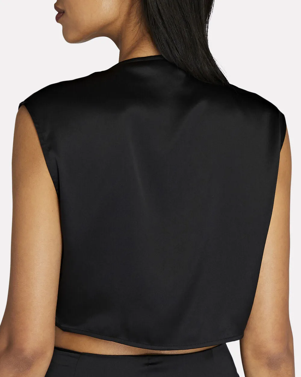Draped Crop Top sold by INTERMIX product image thumbnail 4