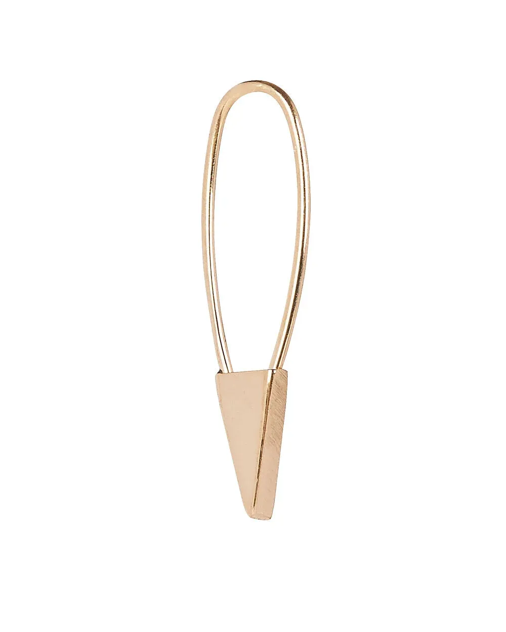 Mini Triangle Safety Pin Single Earring sold by INTERMIX product image thumbnail 3