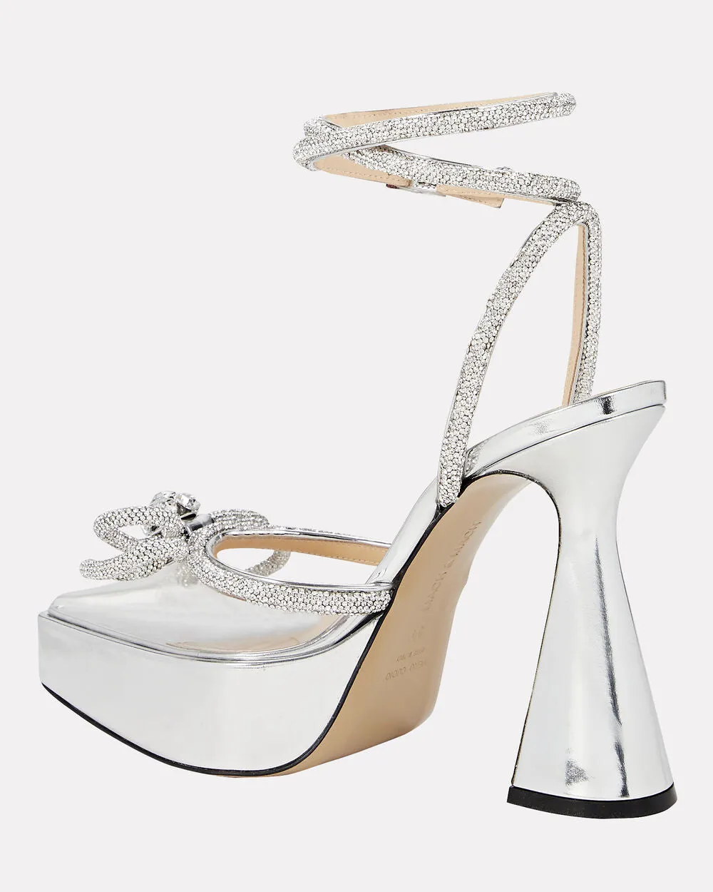 Double Crystal-Embellished Bow Platform Pumps sold by INTERMIX product image thumbnail 4