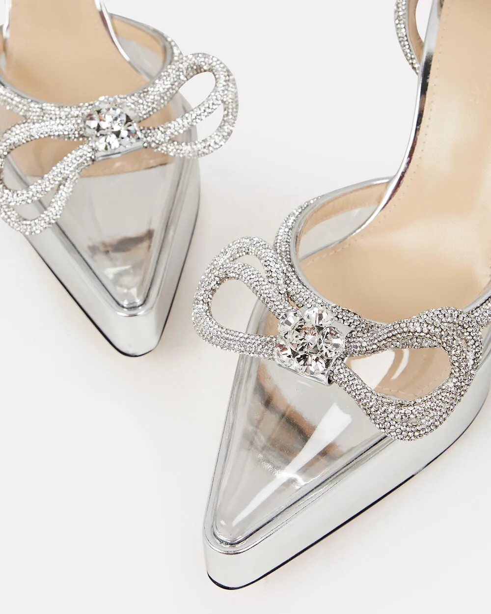 Double Crystal-Embellished Bow Platform Pumps sold by INTERMIX product image thumbnail 2