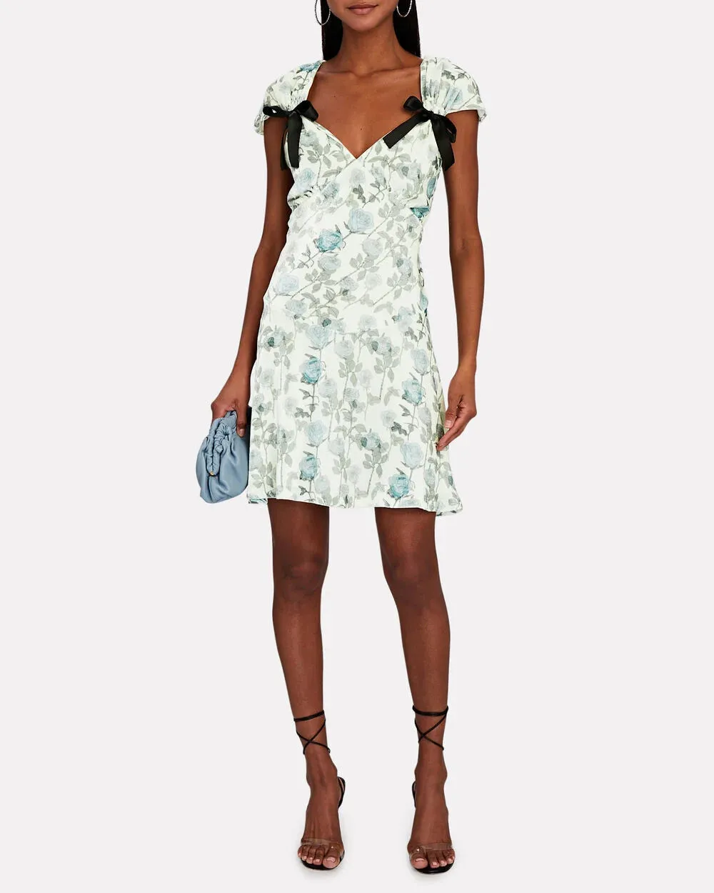 Juliette Floral Velvet Mini Dress sold by INTERMIX