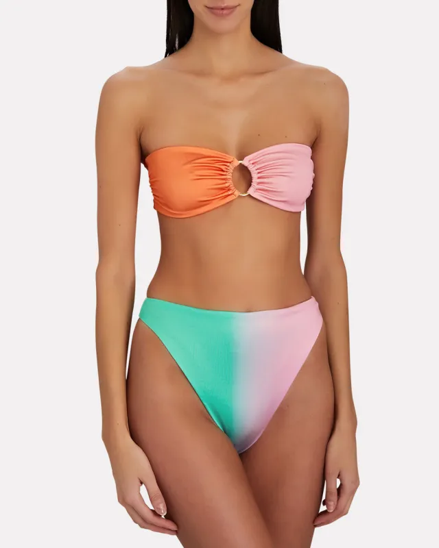 Nala Ombre´ High-Rise Bikini Bottoms sold by INTERMIX
