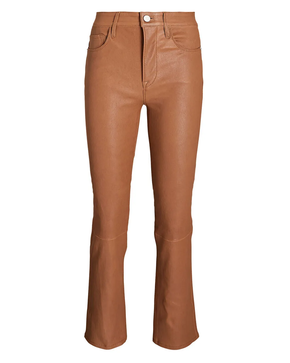 Le High Slim-Straight Leather Pants sold by INTERMIX product image thumbnail 5