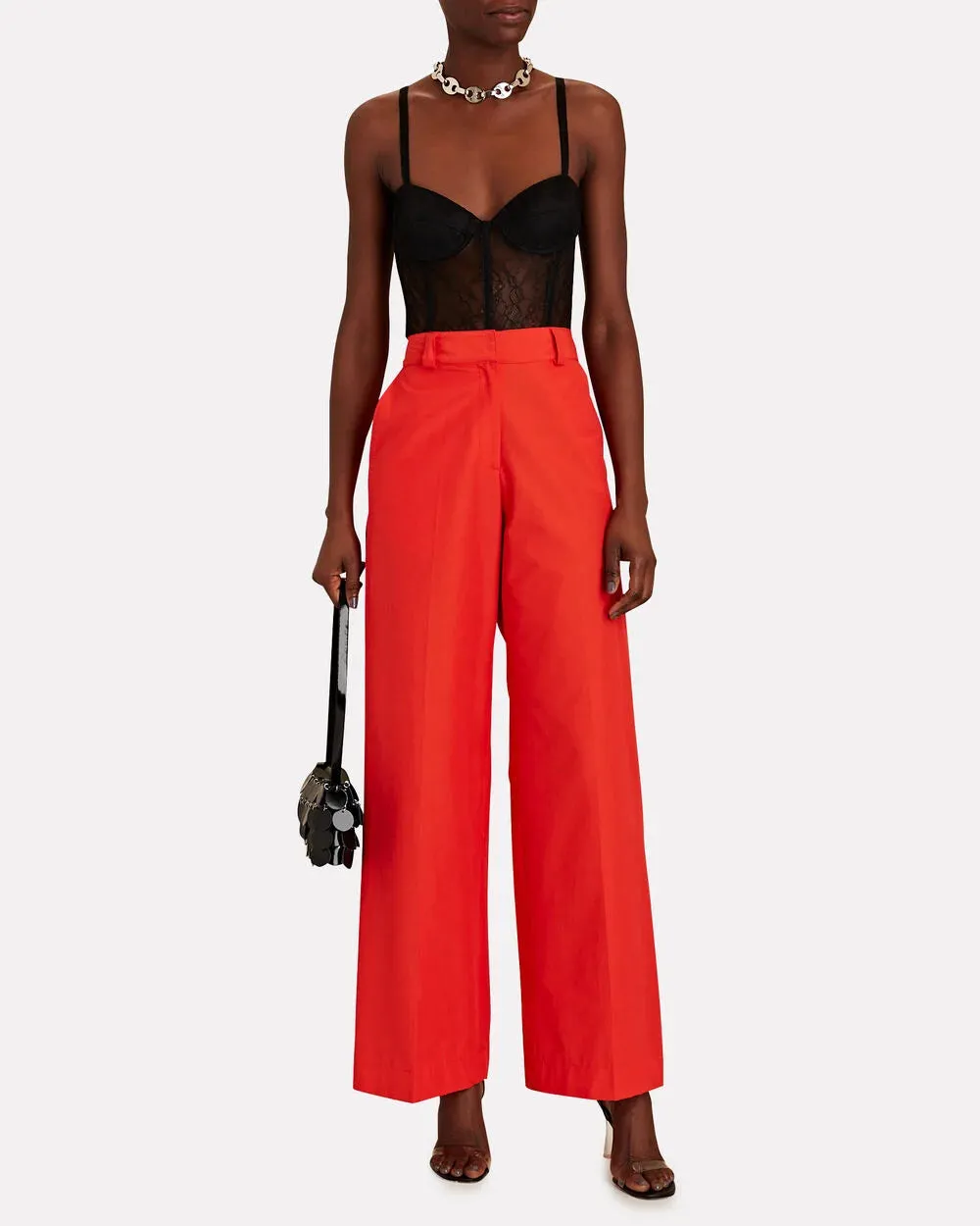 Sheer Lace Bodysuit sold by INTERMIX product image thumbnail 2