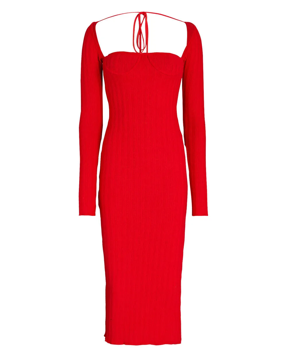Ribbed Wool-Blend Midi Dress sold by INTERMIX product image thumbnail 3