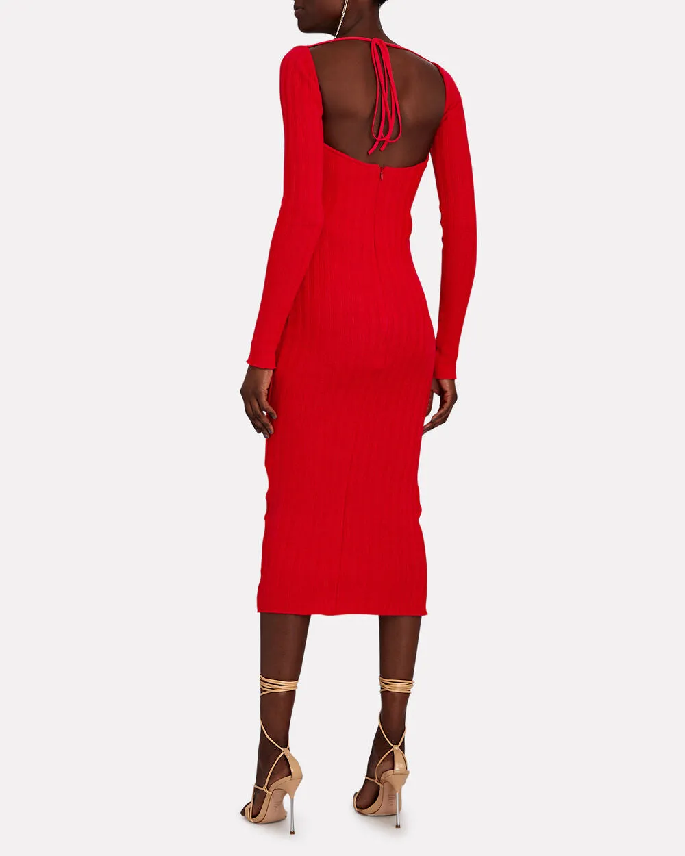 Ribbed Wool-Blend Midi Dress sold by INTERMIX product image thumbnail 2