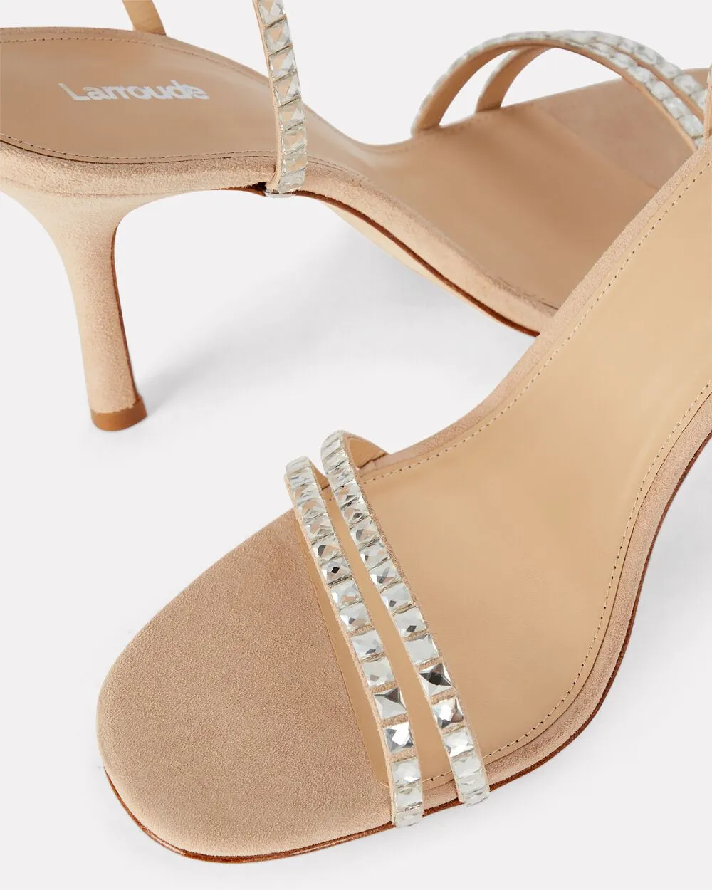 Lola Crystal-Embellished Suede Sandals sold by INTERMIX product image thumbnail 2