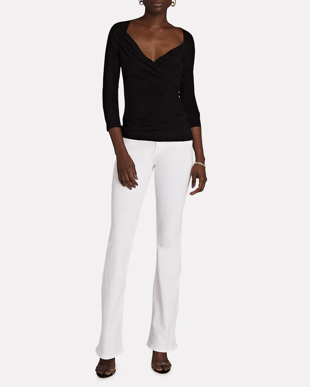 Draped Sweetheart Jersey Top sold by INTERMIX product image thumbnail 5