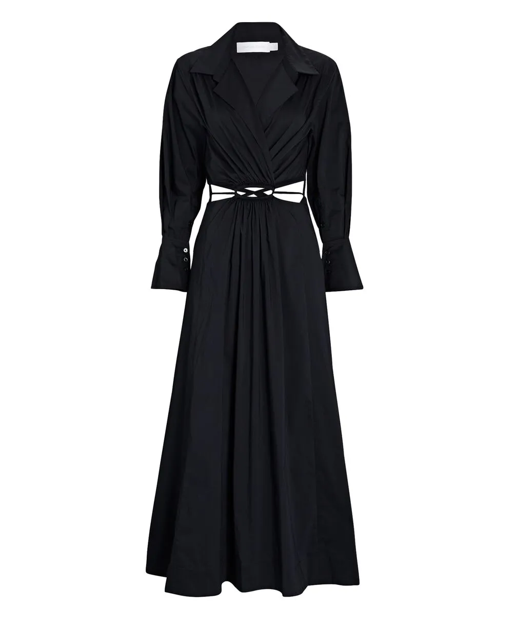 Alex Cut-Out Poplin Shirt Dress sold by INTERMIX product image thumbnail 4