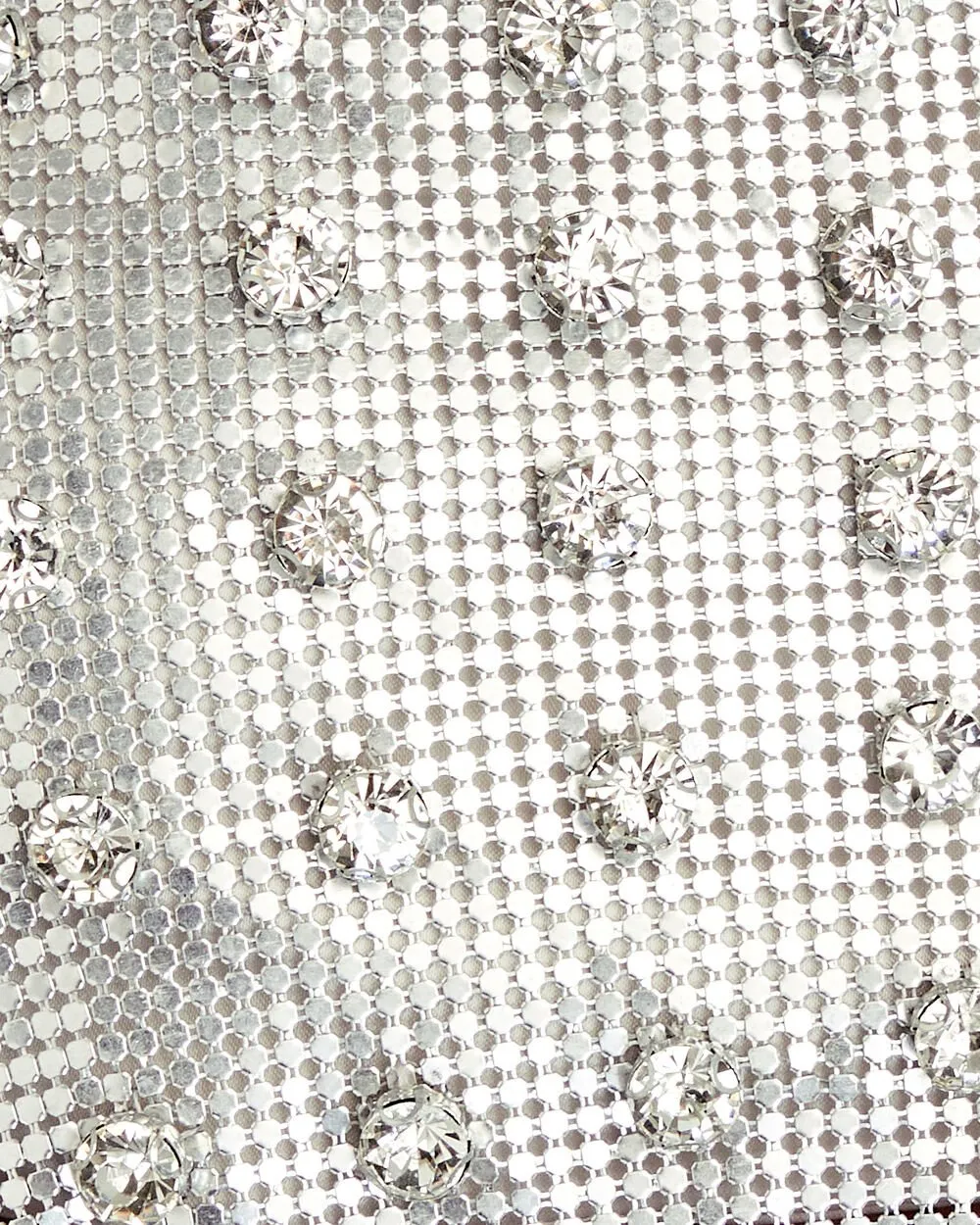 Kauren Crystal-Embellished Chainmail Crop Top sold by INTERMIX product image thumbnail 3