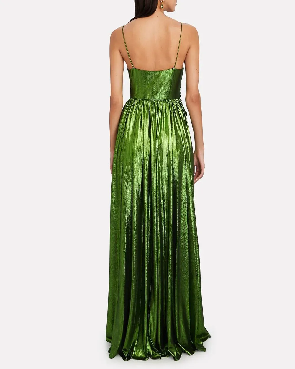 Doss Ruched Lame' Maxi Dress sold by INTERMIX product image thumbnail 2