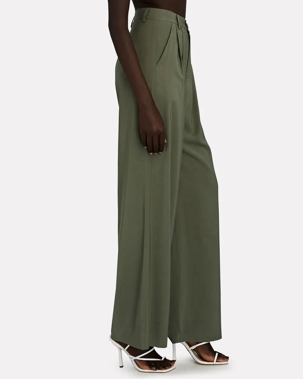 Fabi Pleated Wide-Leg Pants sold by INTERMIX product image thumbnail 5