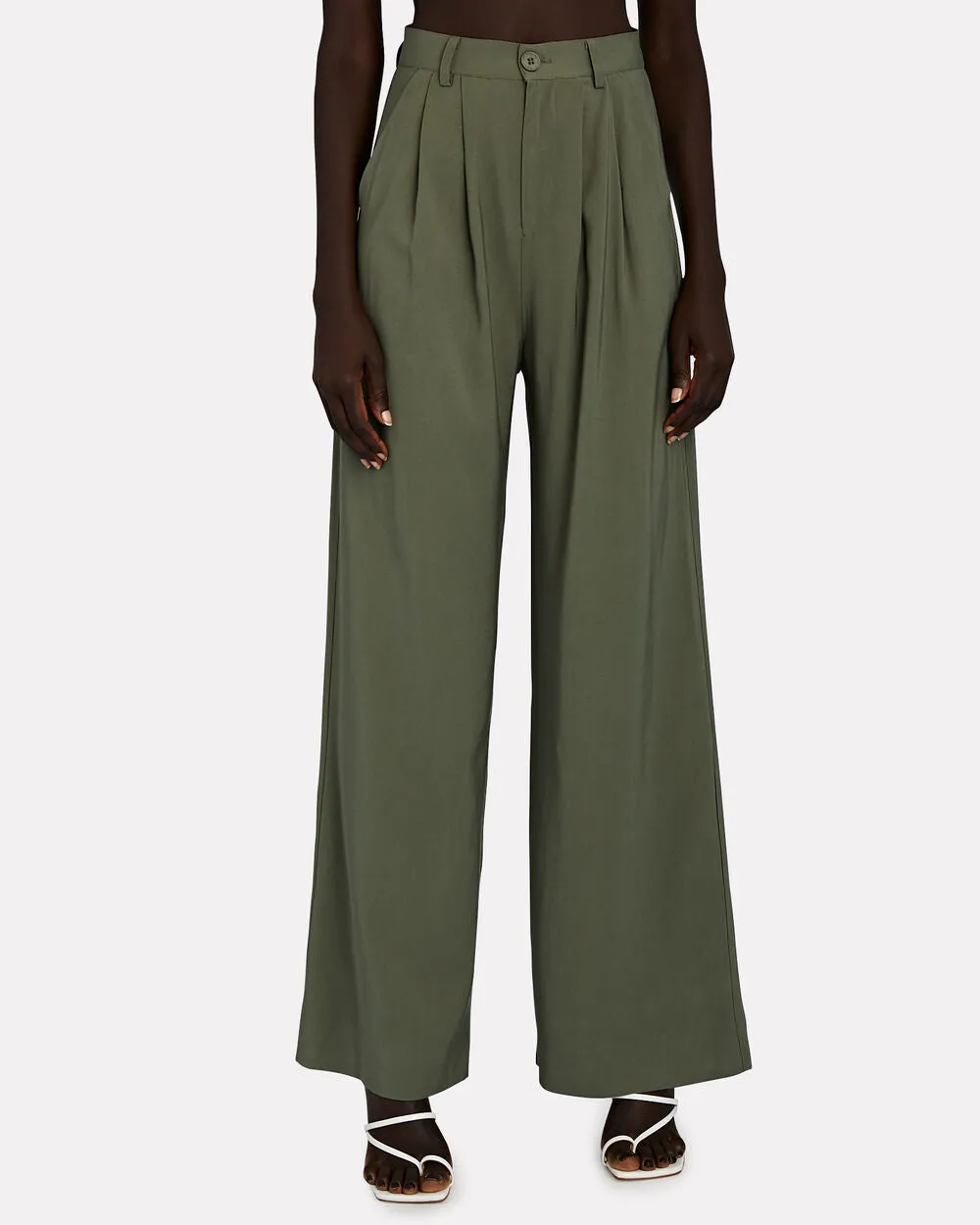 Fabi Pleated Wide-Leg Pants sold by INTERMIX product image thumbnail 4