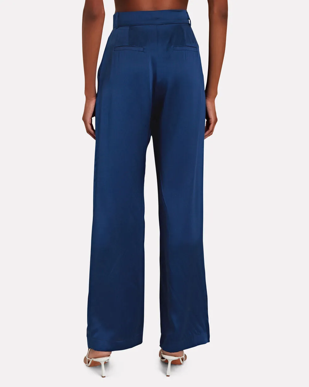 Emerson Pleated Silk Wide-Leg Pants sold by INTERMIX product image thumbnail 2