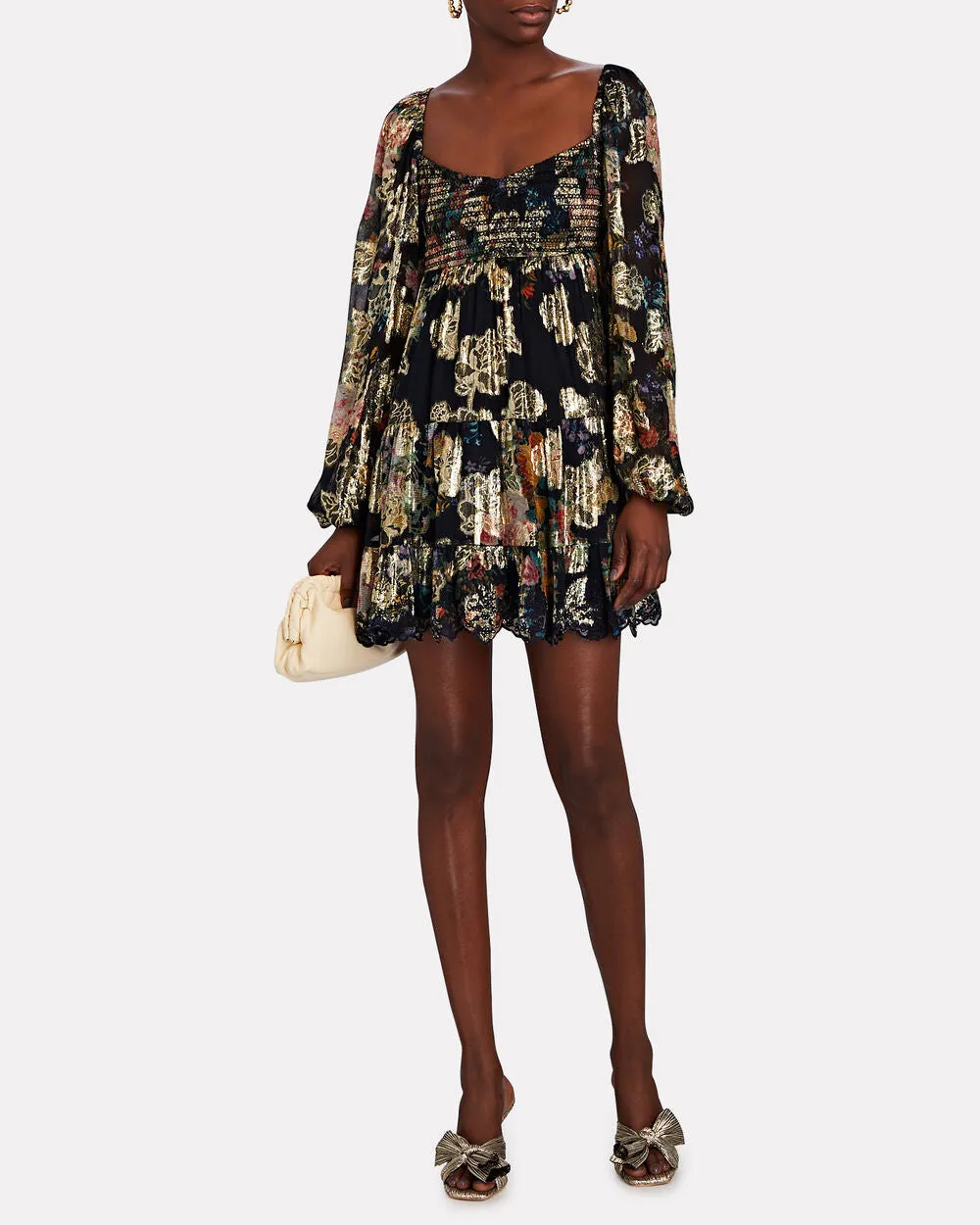 Claudia Knotted Plisse' Mules sold by INTERMIX product image thumbnail 5