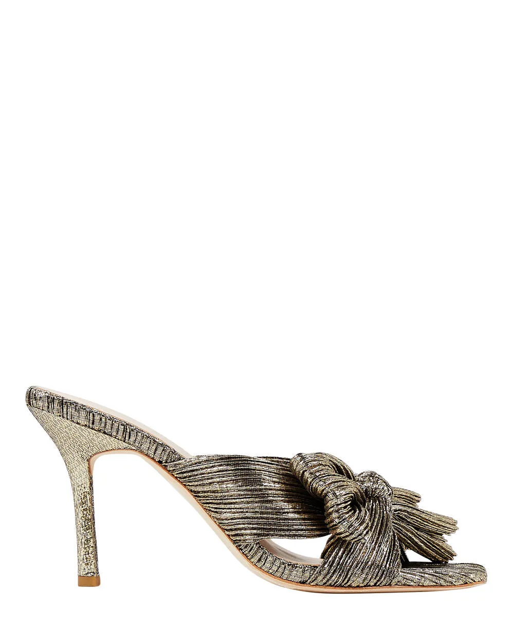 Claudia Knotted Plisse' Mules sold by INTERMIX product image thumbnail 3