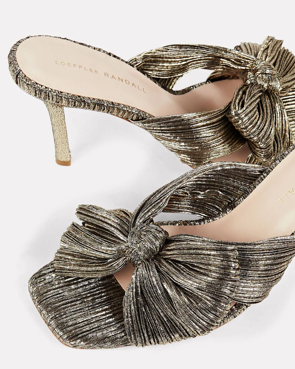 Claudia Knotted Plisse' Mules sold by INTERMIX product image thumbnail 2
