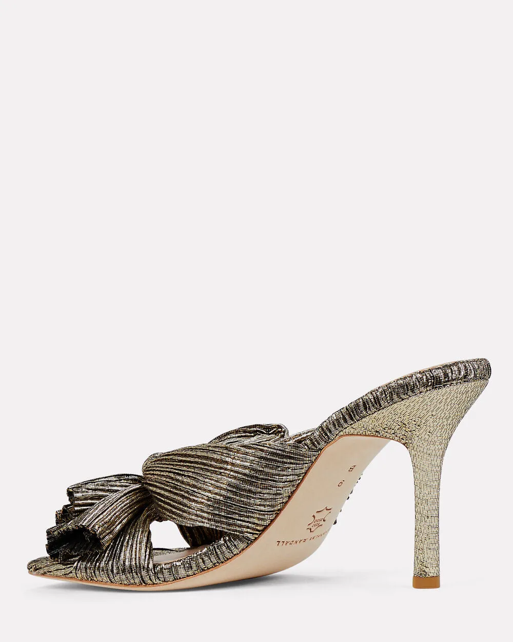 Claudia Knotted Plisse' Mules sold by INTERMIX product image thumbnail 4