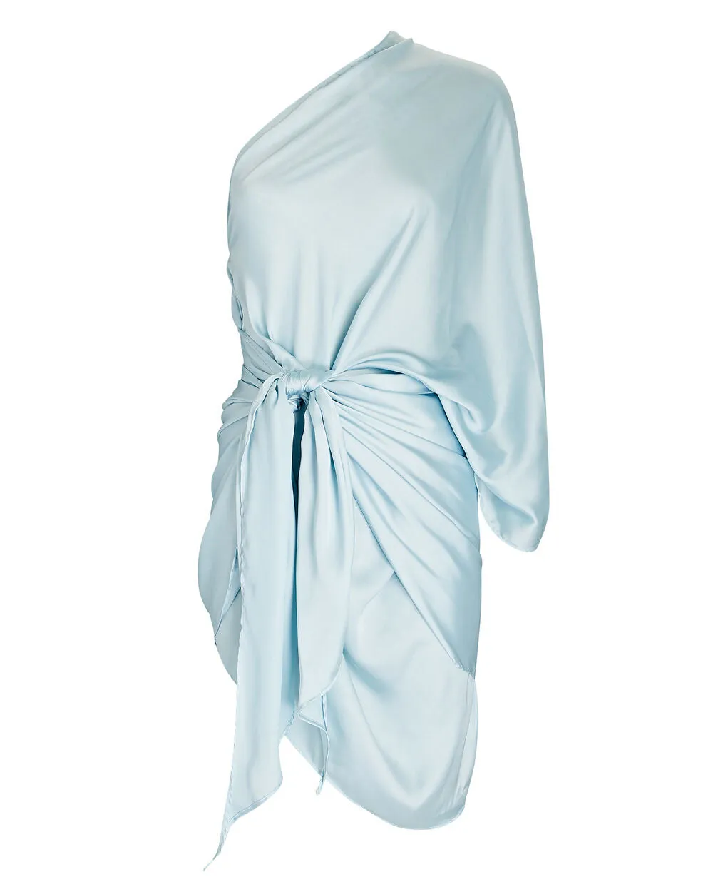 Cabana One-Shoulder Satin Mini Dress sold by INTERMIX product image thumbnail 4