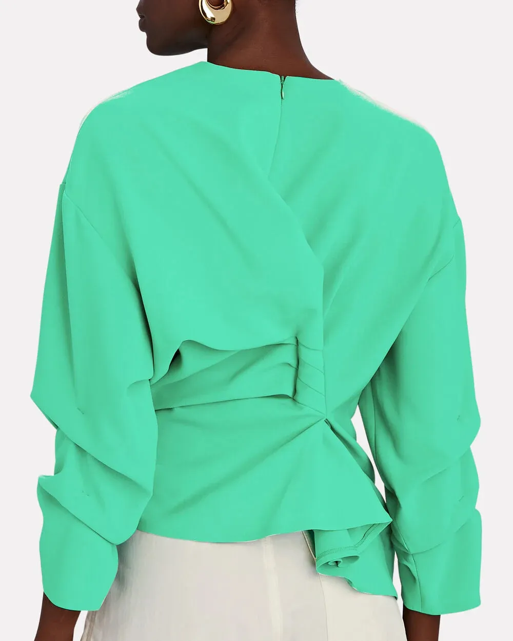 Gathered Crepe Blouse sold by INTERMIX product image thumbnail 2
