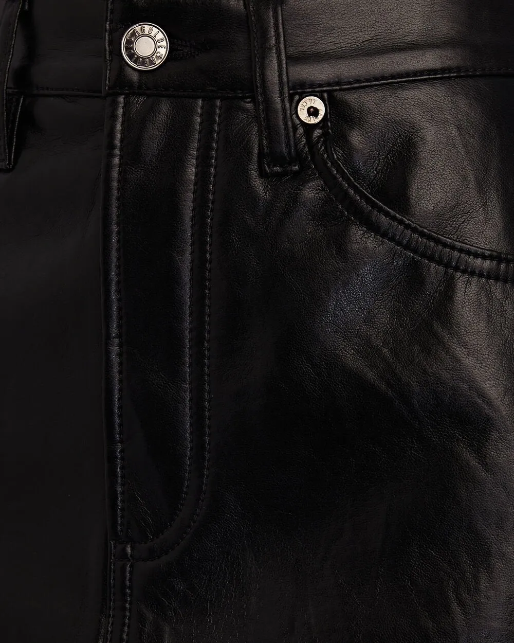 Liv Recycled Leather Mini Skirt sold by INTERMIX product image thumbnail 3