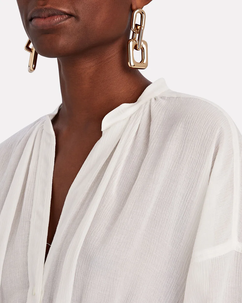 Palma Cotton-Silk Coverup Dress sold by INTERMIX product image thumbnail 3