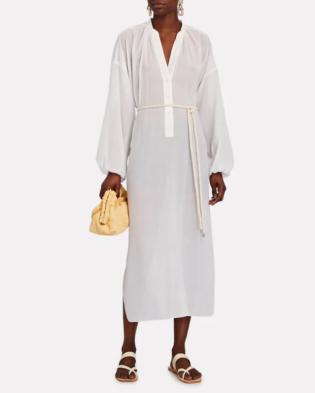 Palma Cotton-Silk Coverup Dress sold by INTERMIX
