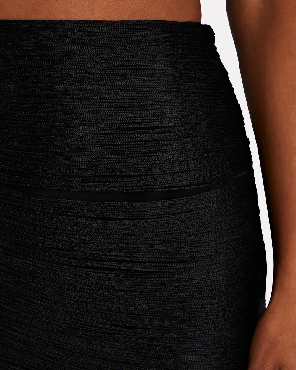 Rylan Fringed Mini Skirt sold by INTERMIX product image thumbnail 3