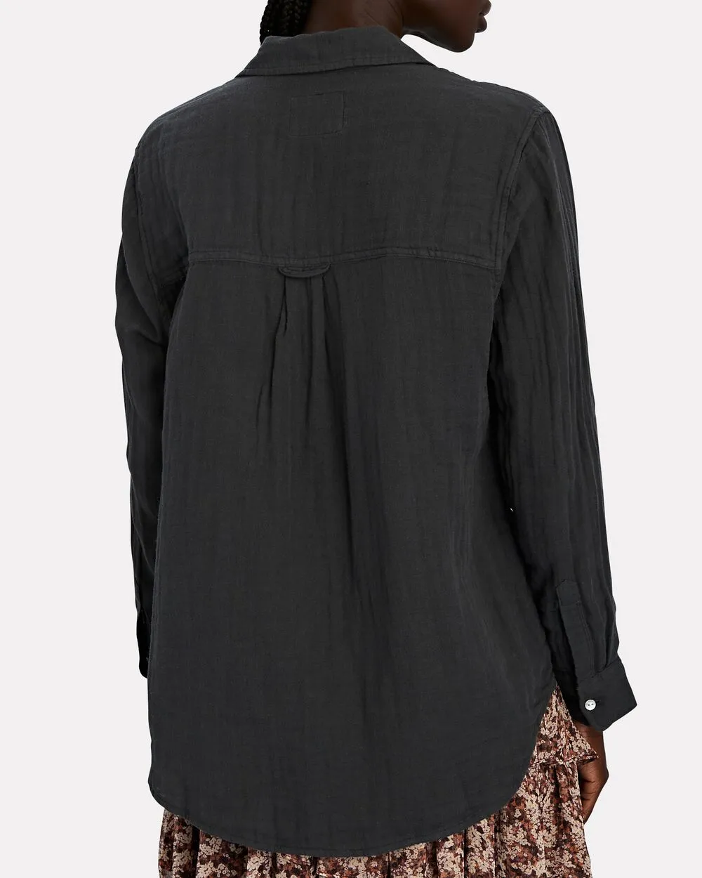 Hadley Cotton Gauze Button-Down Shirt sold by INTERMIX product image thumbnail 2