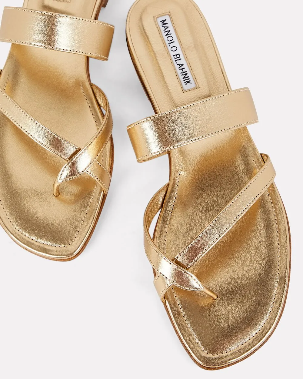 Susa Metallic Leather Flat Sandals sold by INTERMIX product image thumbnail 2