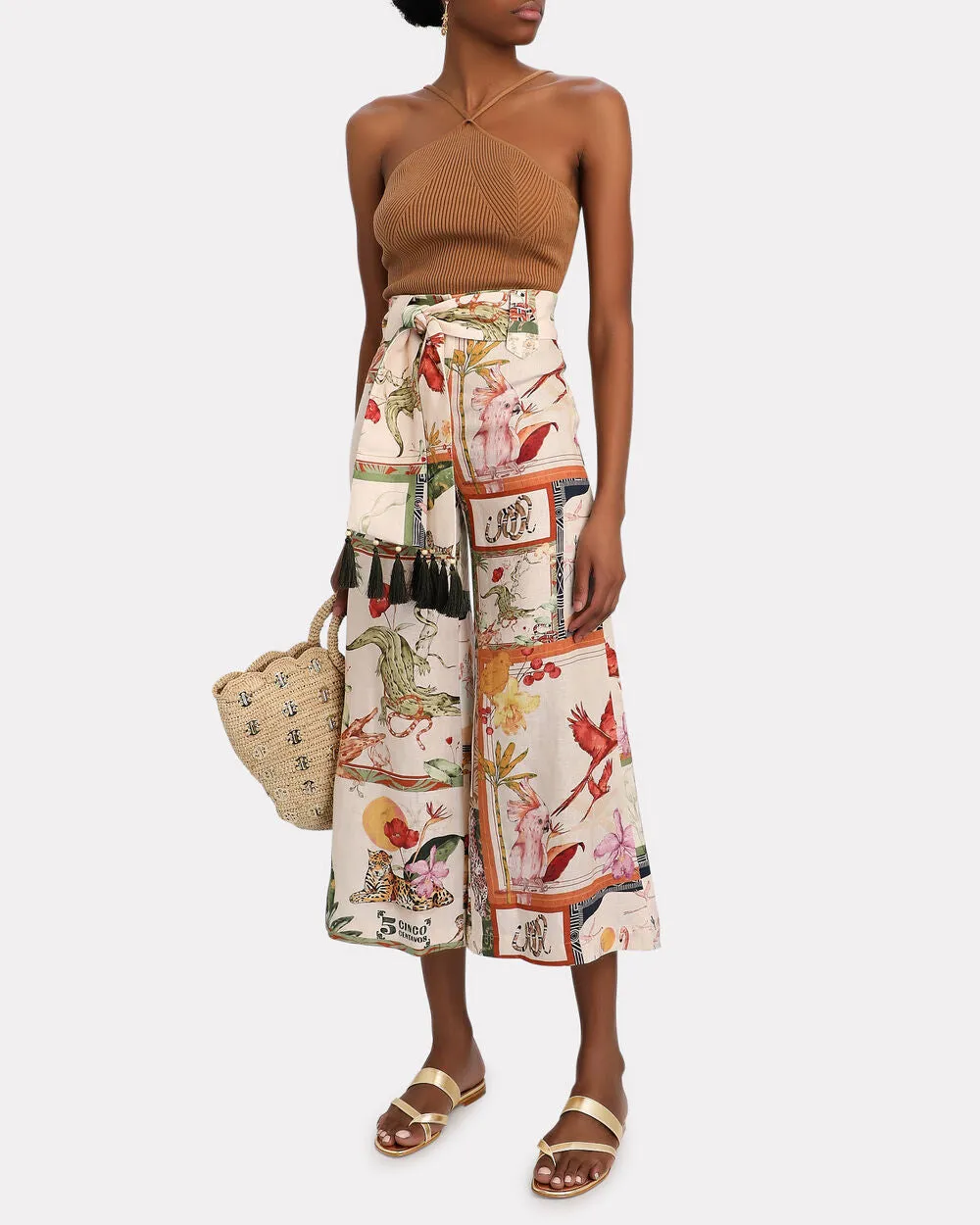 Susa Metallic Leather Flat Sandals sold by INTERMIX product image thumbnail 4