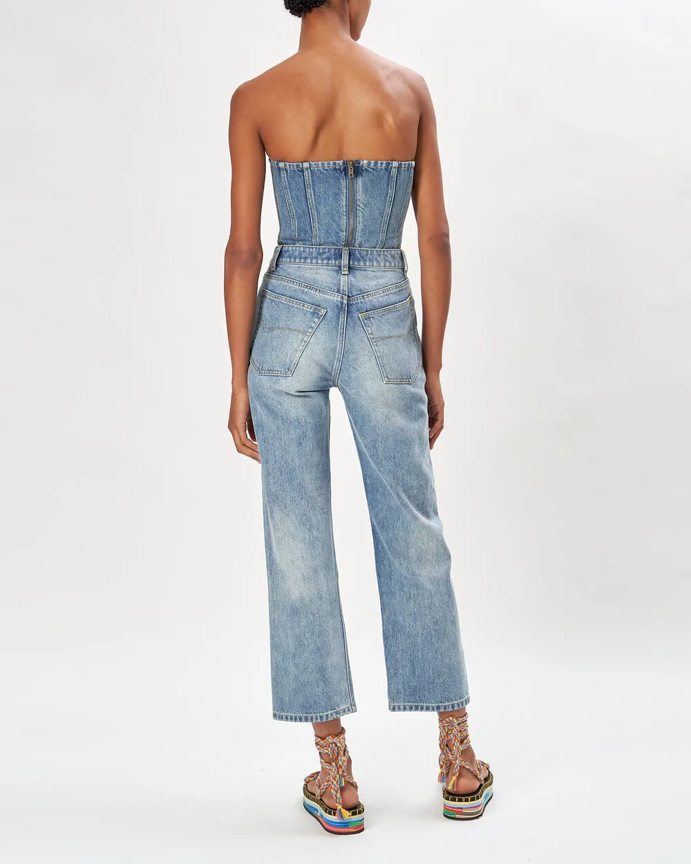 Sasha Denim Bustier Top sold by INTERMIX product image thumbnail 2