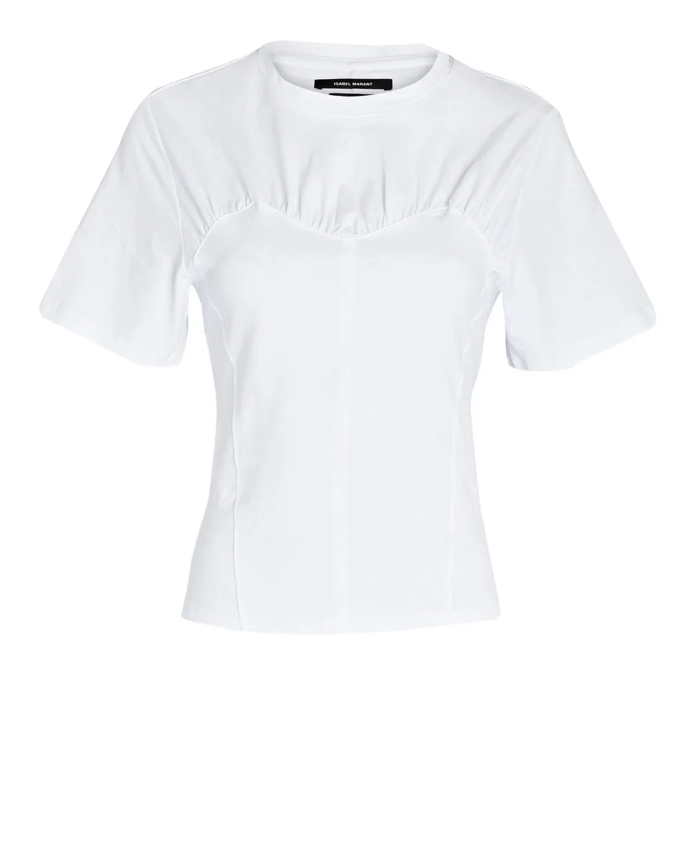 Zazie Bustier-Detail Cotton T-Shirt sold by INTERMIX product image thumbnail 5