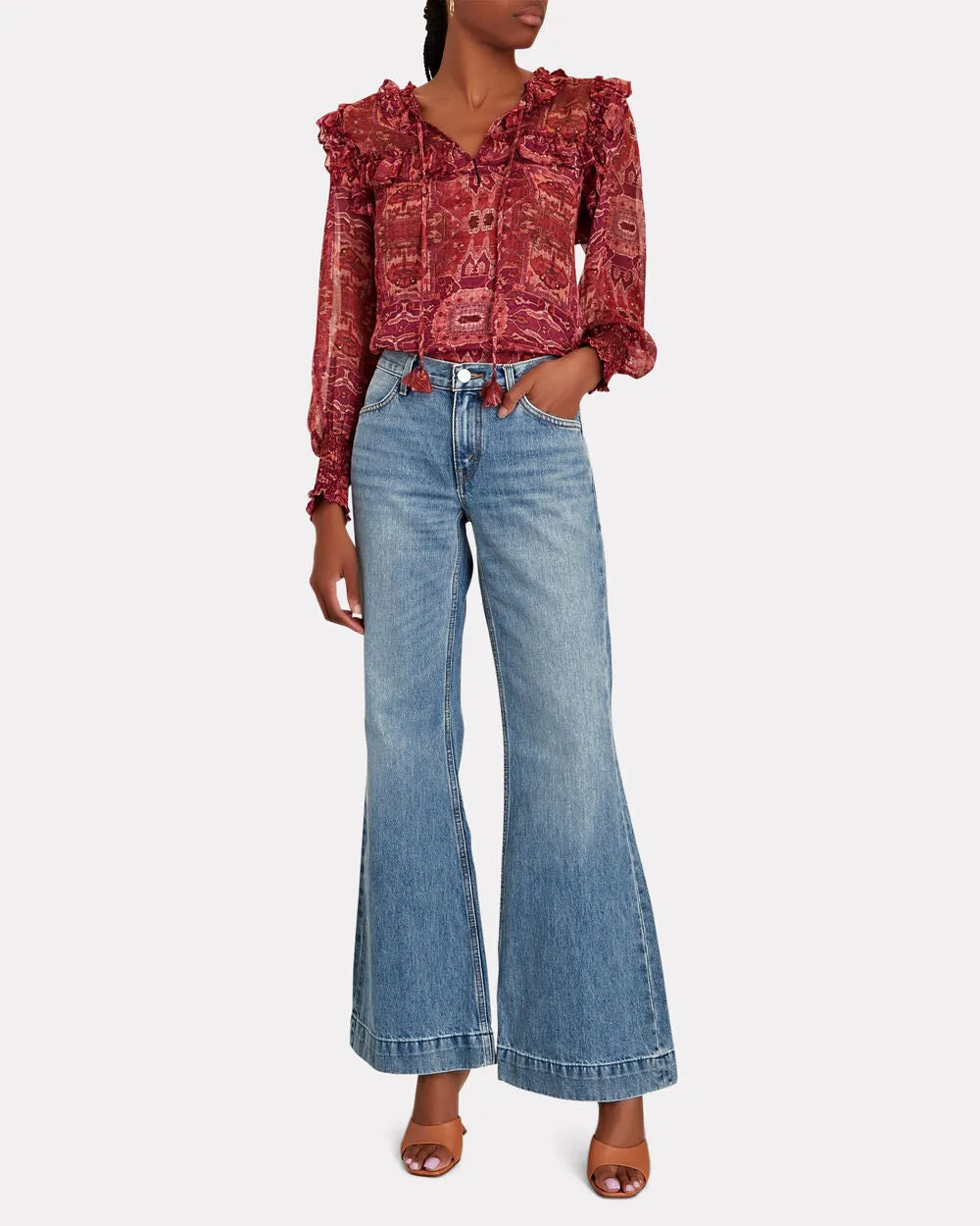 70s Low-Rise Bell Bottom Jeans sold by INTERMIX