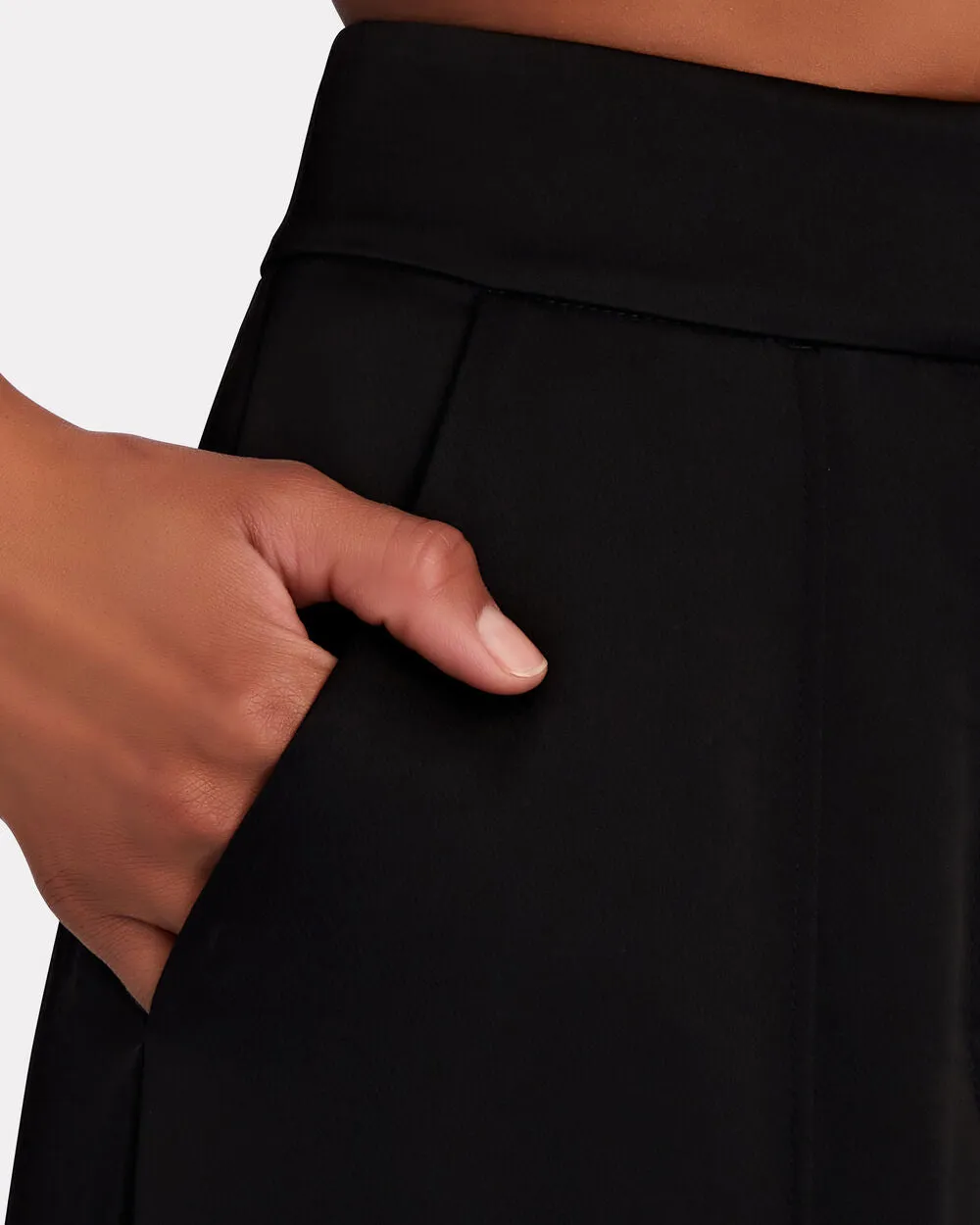 Kyra Satin-Crepe Wide-Leg Pants sold by INTERMIX product image thumbnail 3