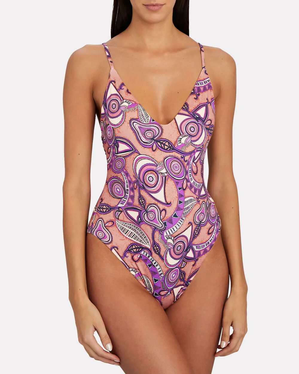 Cleo Printed One-Piece Swimsuit sold by INTERMIX