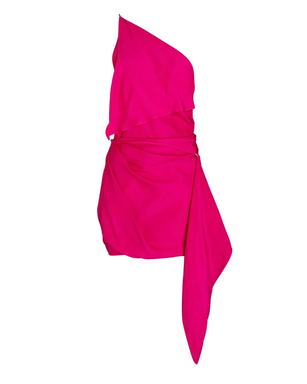 Hida Draped Silk-Satin Mini Dress sold by INTERMIX product image thumbnail 4