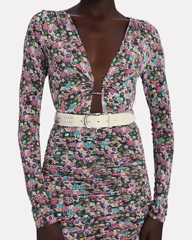 Tehora Embellished Leather Belt made by Isabel Marant