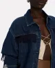 Kira Denim Fringed Shirt Jacket sold by INTERMIX