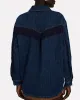 Kira Denim Fringed Shirt Jacket sold by INTERMIX