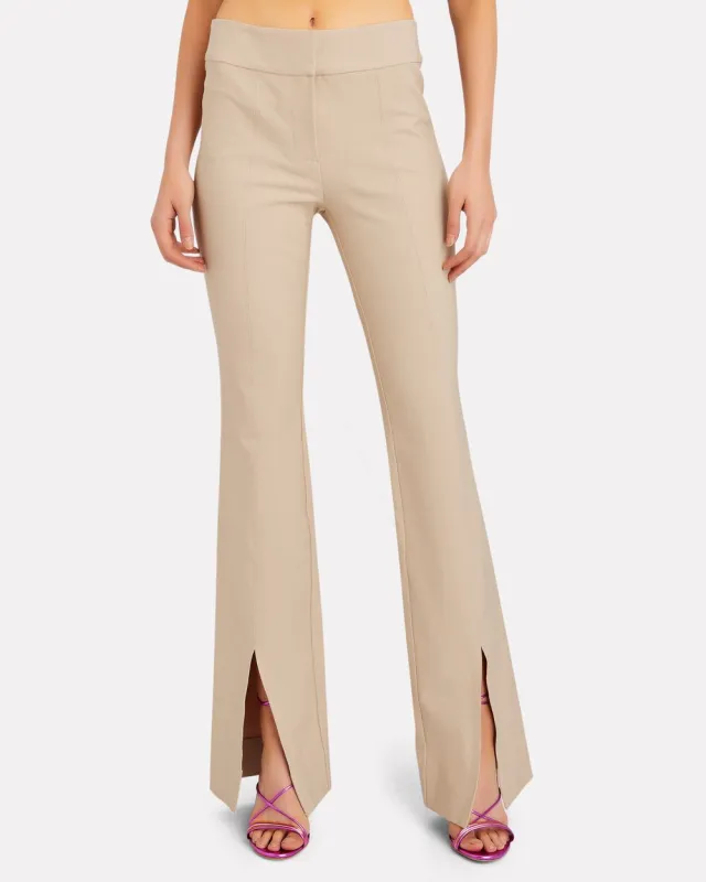 Maeve Flared Slit Hem Trousers sold by INTERMIX